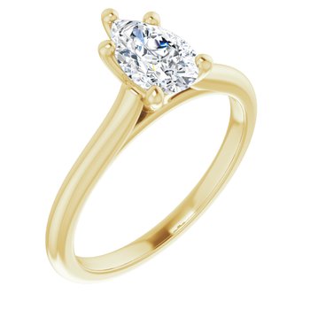 The Aria 1.00ct Pear cut Lab Grown Diamond Solitaire Engagement Ring