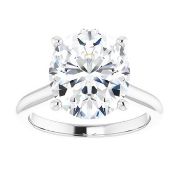 The Aria 3.00ct Oval cut Lab Grown Diamond Solitaire Engagement Ring