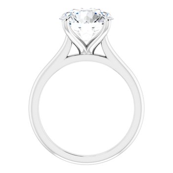 The Aria 4.00ct Round cut Lab Grown Diamond Solitaire Engagement Ring