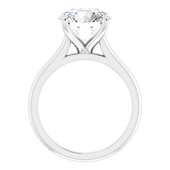 The Aria 4.00ct Round cut Lab Grown Diamond Solitaire Engagement Ring