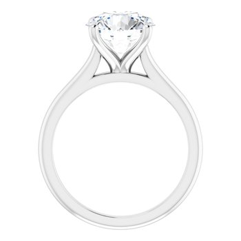 The Aria 3.00ct Round cut Lab Grown Diamond Solitaire Engagement Ring