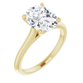 The Aria 2.00ct Oval cut Lab Grown Diamond Solitaire Engagement Ring