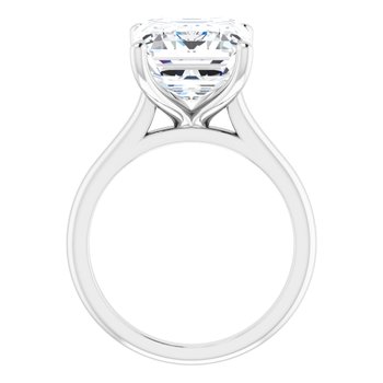 The Aria 5.00ct Emerald cut Lab Grown Diamond Solitaire Engagement Ring