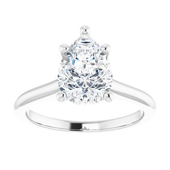 The Aria 2.00ct Pear cut Lab Grown Diamond Solitaire Engagement Ring