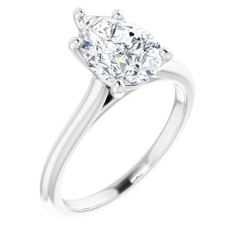 The Aria 2.00ct Pear cut Lab Grown Diamond Solitaire Engagement Ring