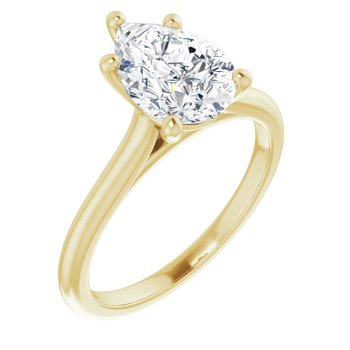 The Aria 2.00ct Pear cut Lab Grown Diamond Solitaire Engagement Ring