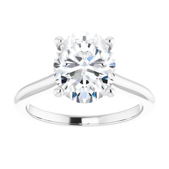 The Aria 2.00ct Oval cut Lab Grown Diamond Solitaire Engagement Ring