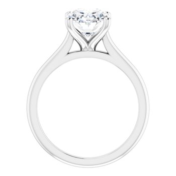 The Aria 2.00ct Oval cut Lab Grown Diamond Solitaire Engagement Ring