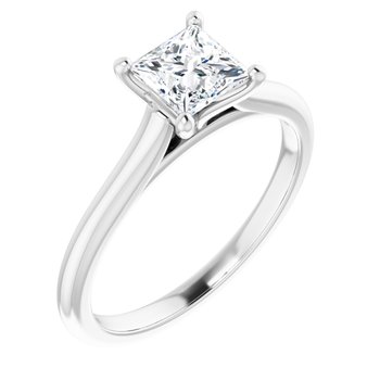 The Aria 1.00ct Princess cut Lab Grown Diamond Solitaire Engagement Ring