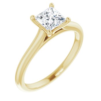 The Aria 1.00ct Princess cut Lab Grown Diamond Solitaire Engagement Ring