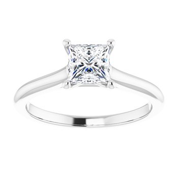 The Aria 1.00ct Princess cut Lab Grown Diamond Solitaire Engagement Ring