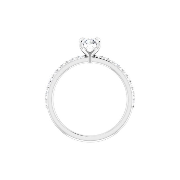 The Harriet 0.72ctw Round cut Lab Grown Diamond Engagement Ring