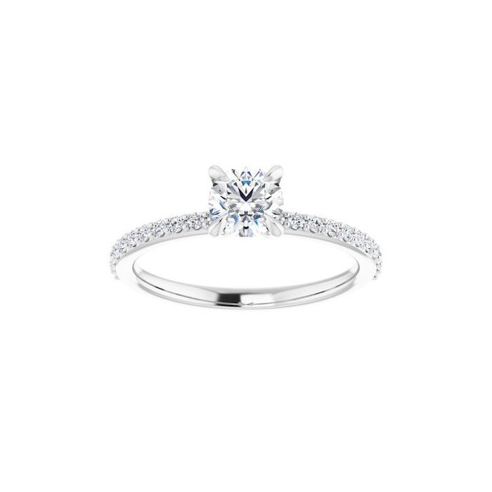 The Harriet 0.72ctw Round cut Lab Grown Diamond Engagement Ring