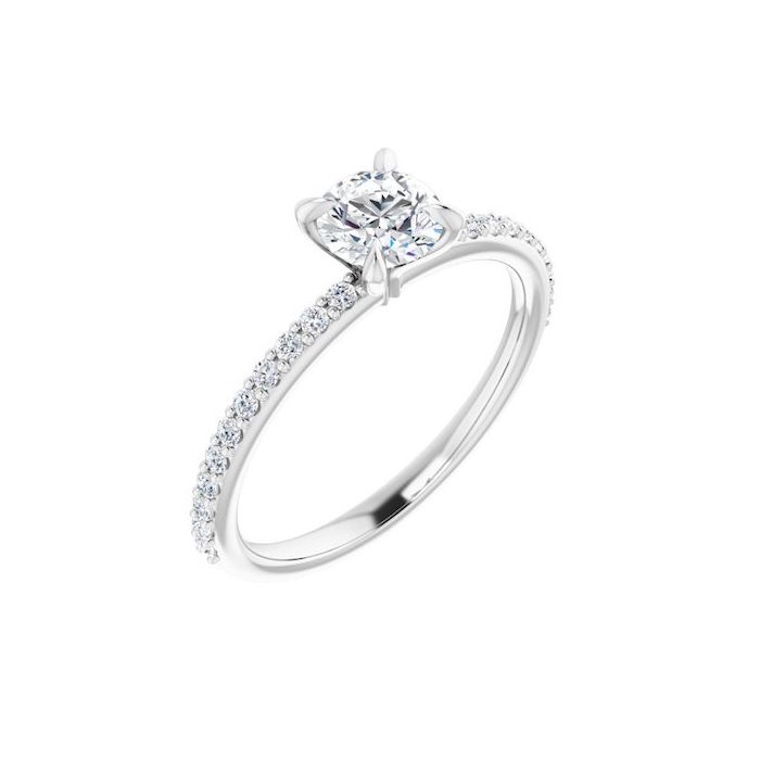 The Harriet 0.72ctw Round cut Lab Grown Diamond Engagement Ring