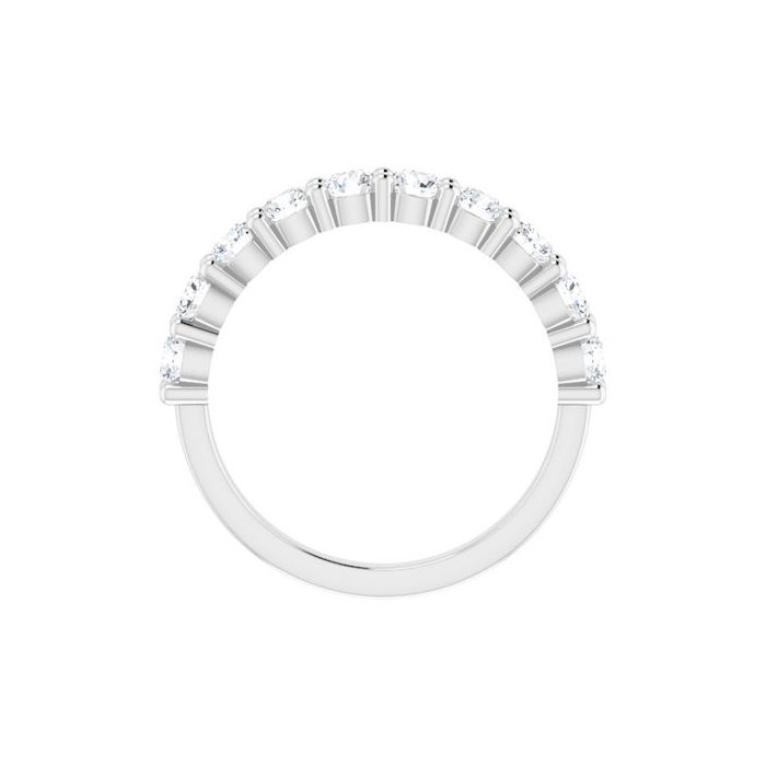 1.00ct Round Lab Grown Diamond Prong Set Half Eternity