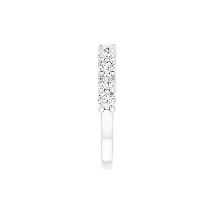 1.00ct Round Lab Grown Diamond Prong Set Half Eternity