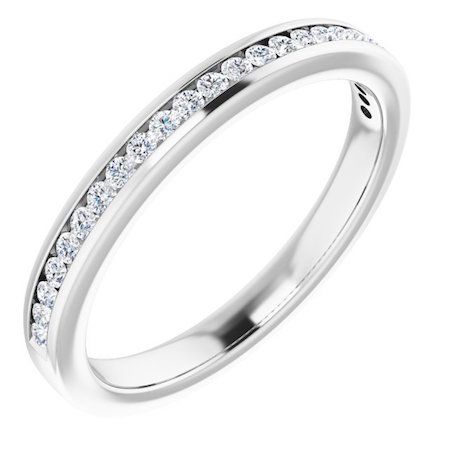 0.25ct Round Lab Grown Diamond Channel Set Half Eternity