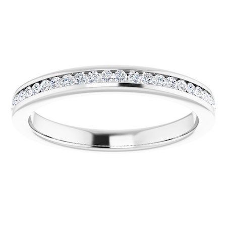 0.25ct Round Lab Grown Diamond Channel Set Half Eternity