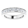 1.00ct Round Lab Grown Diamond Channel Set Half Eternity