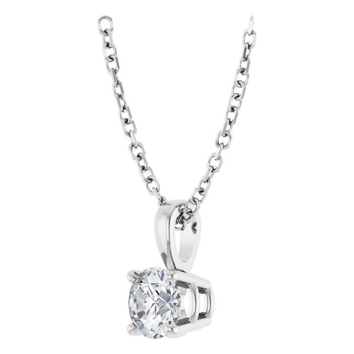 0.50ct Lab Grown Diamond Solitaire Necklace in 14k Gold