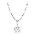 0.50ct Lab Grown Diamond Solitaire Necklace in 14k Gold