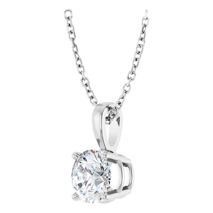 1.00ct Lab Grown Diamond Solitaire Necklace in 14k Gold
