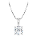 1.00ct Lab Grown Diamond Solitaire Necklace in 14k Gold