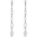 1.50ct Lab Grown Diamond Marquise Drop Earrings in 14k Gold