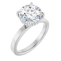 The Clara 3.00ct Round cut Lab Grown Diamond Hidden Halo Solitaire Engagement Ring