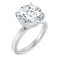 The Clara 4.00ct Round cut Lab Grown Diamond Hidden Halo Solitaire Engagement Ring