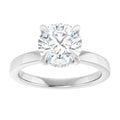 The Clara 2.00ct Round cut Lab Grown Diamond Hidden Halo Solitaire Engagement Ring