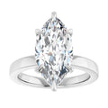 The Clara 4.00ct Marquise cut Lab Grown Diamond Hidden Halo Solitaire Engagement Ring