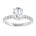 The Olivia 1.55ctw Oval cut Lab Grown Diamond Hidden Halo Engagement Ring
