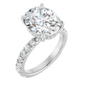 The Olivia 3.65ctw Oval cut Lab Grown Diamond Hidden Halo Engagement Ring
