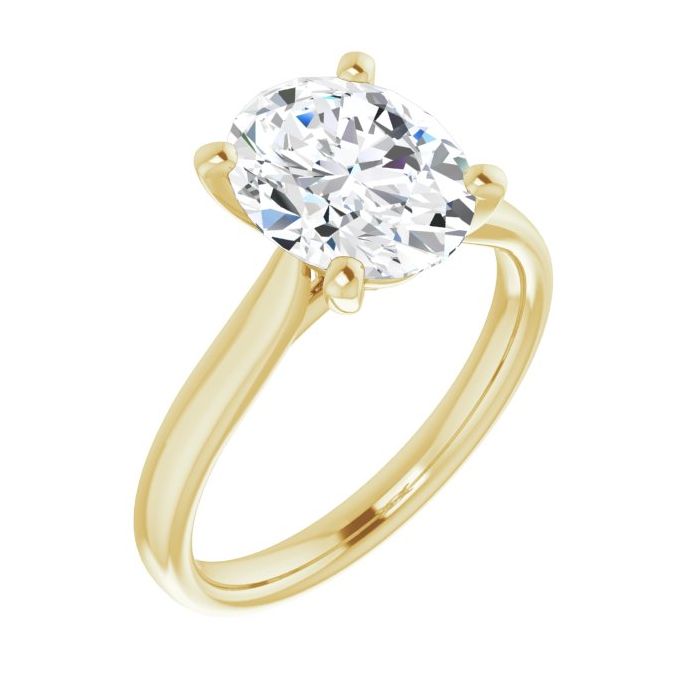 The Mia 2.00ct Oval cut Lab Grown Diamond Solitaire Engagement Ring