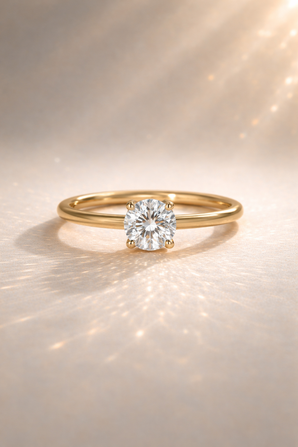 The Emma 1.00ct Round cut Lab Grown Diamond Solitaire Engagement Ring