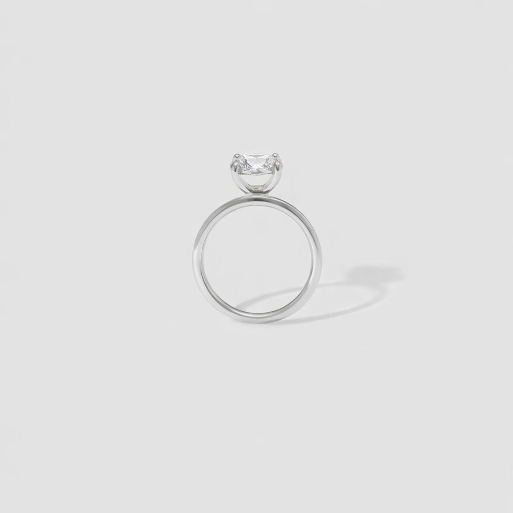 The Emma 1.00ct Round cut Lab Grown Diamond Solitaire Engagement Ring