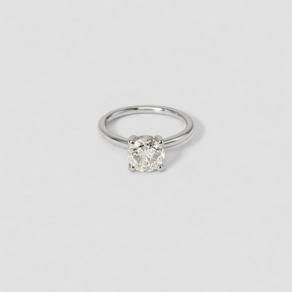 The Emma 1.00ct Round cut Lab Grown Diamond Solitaire Engagement Ring