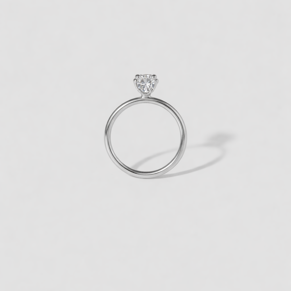 The Emma 1.00ct Oval cut Lab Grown Diamond Solitaire Engagement Ring