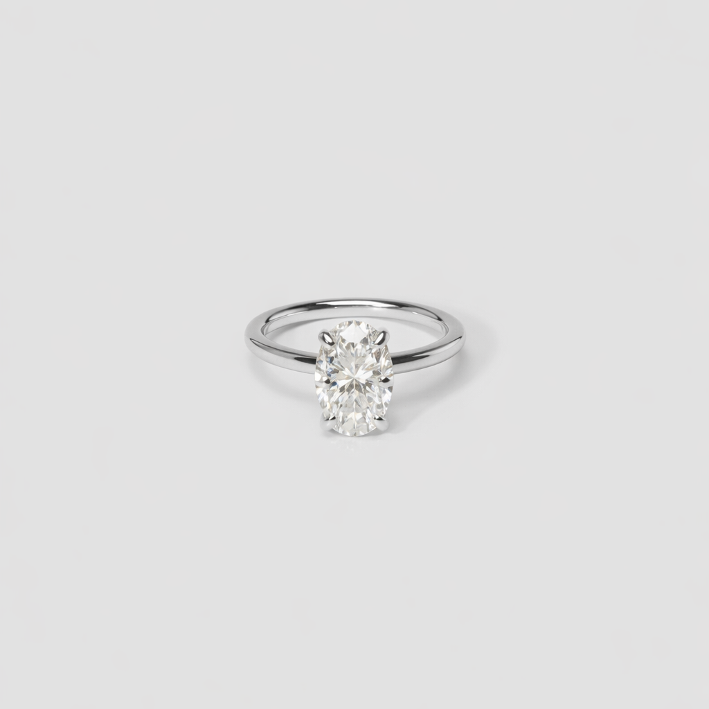 The Emma 1.00ct Oval cut Lab Grown Diamond Solitaire Engagement Ring