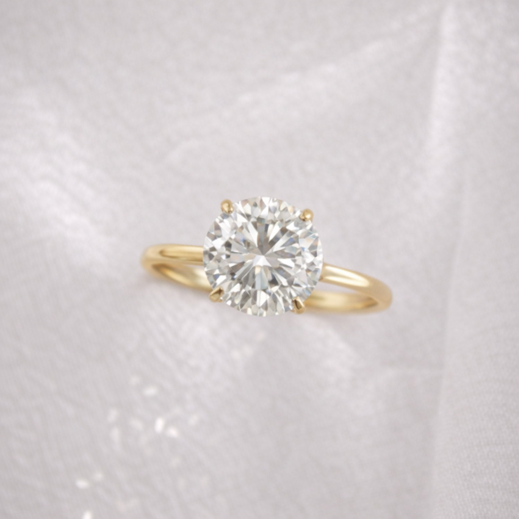 The Emma 3.00ct Round cut Lab Grown Diamond Solitaire Engagement Ring