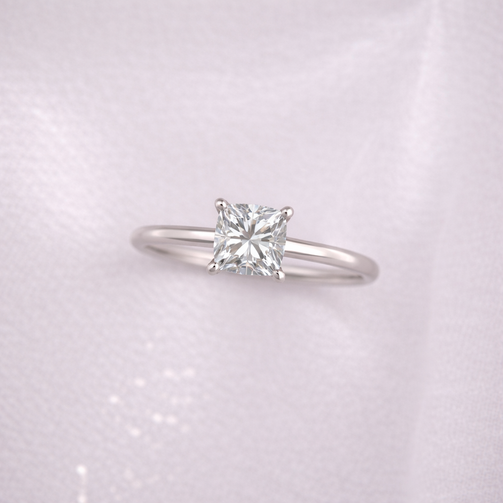 The Emma 1.50ct Princess cut Lab Grown Diamond Solitaire Engagement Ring