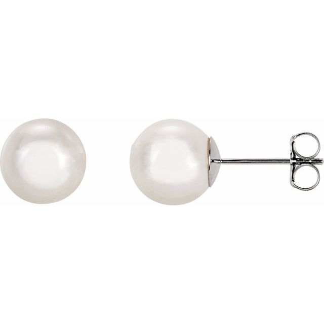 Akoya Pearl studs sale 8-8.8mm-14kt gold posts