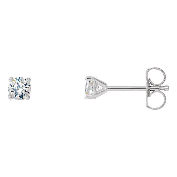 0.30ct Lab Grown Diamond Round Martini Style Earrings in 14k Gold