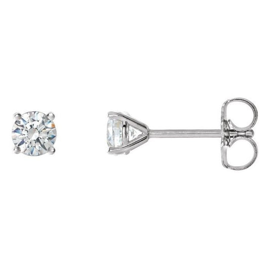 0.50ct Lab Grown Diamond Round Martini Style Earrings in 14k Gold