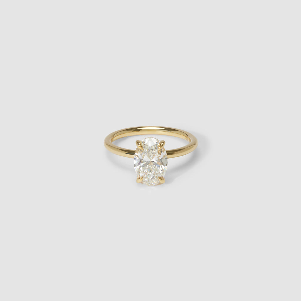 The Emma 1.00ct Oval cut Lab Grown Diamond Solitaire Engagement Ring