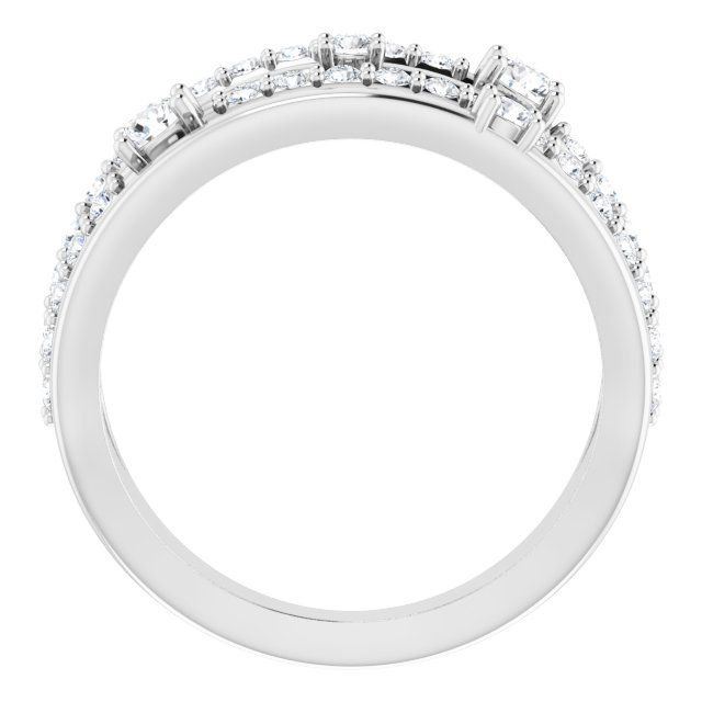 0.75ct Lab Grown Diamond Waterfall Ring