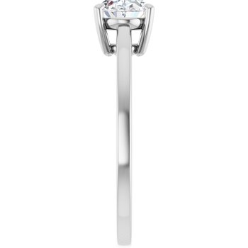 The Amara 1.00ct Oval cut Lab Grown Diamond Solitaire East-West Engagement Ring