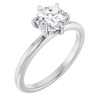 The Anna 1.00ct Round cut Lab Grown Diamond Solitaire Engagement Ring