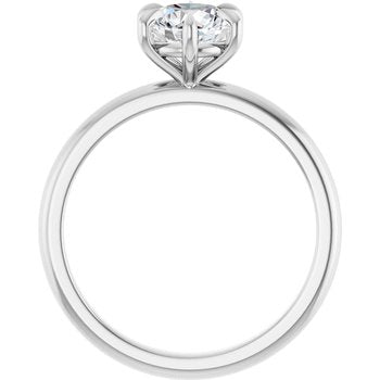 The Anna 1.00ct Round cut Lab Grown Diamond Solitaire Engagement Ring